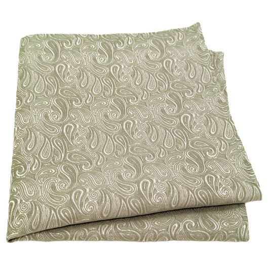 Wild Sage Paisley Pocket Square