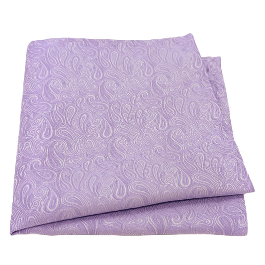 Cool Lilac Paisley Pocket Square