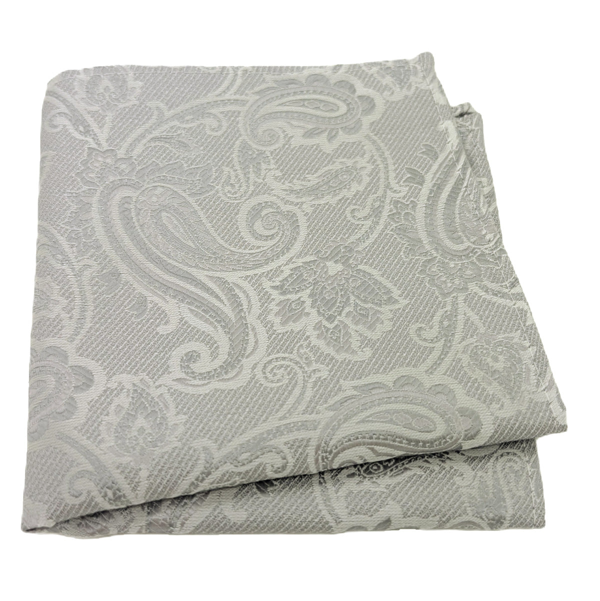 Pearl Grey Baroque Paisley Wedding Swatch