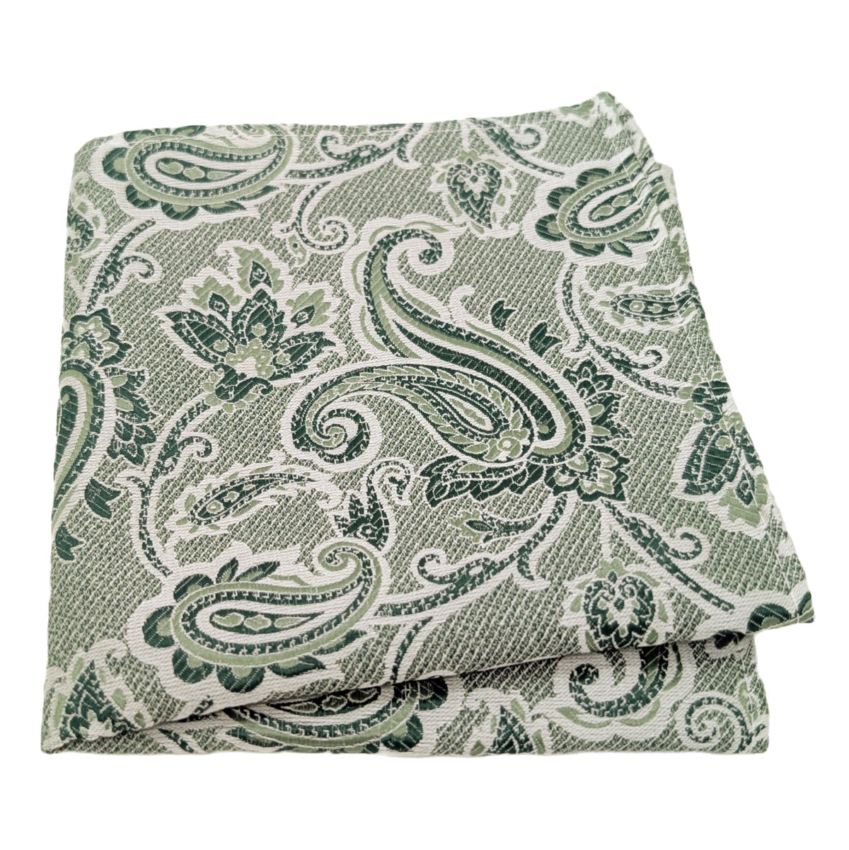 Dark Green Baroque Paisley Wedding Swatch