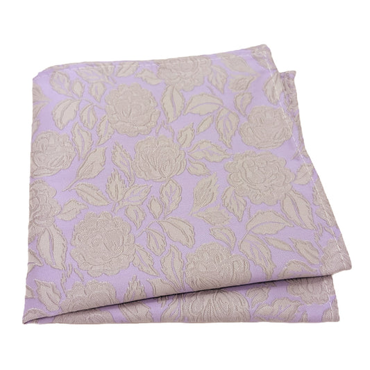 Bold Cool Lilac Rose Pocket Square