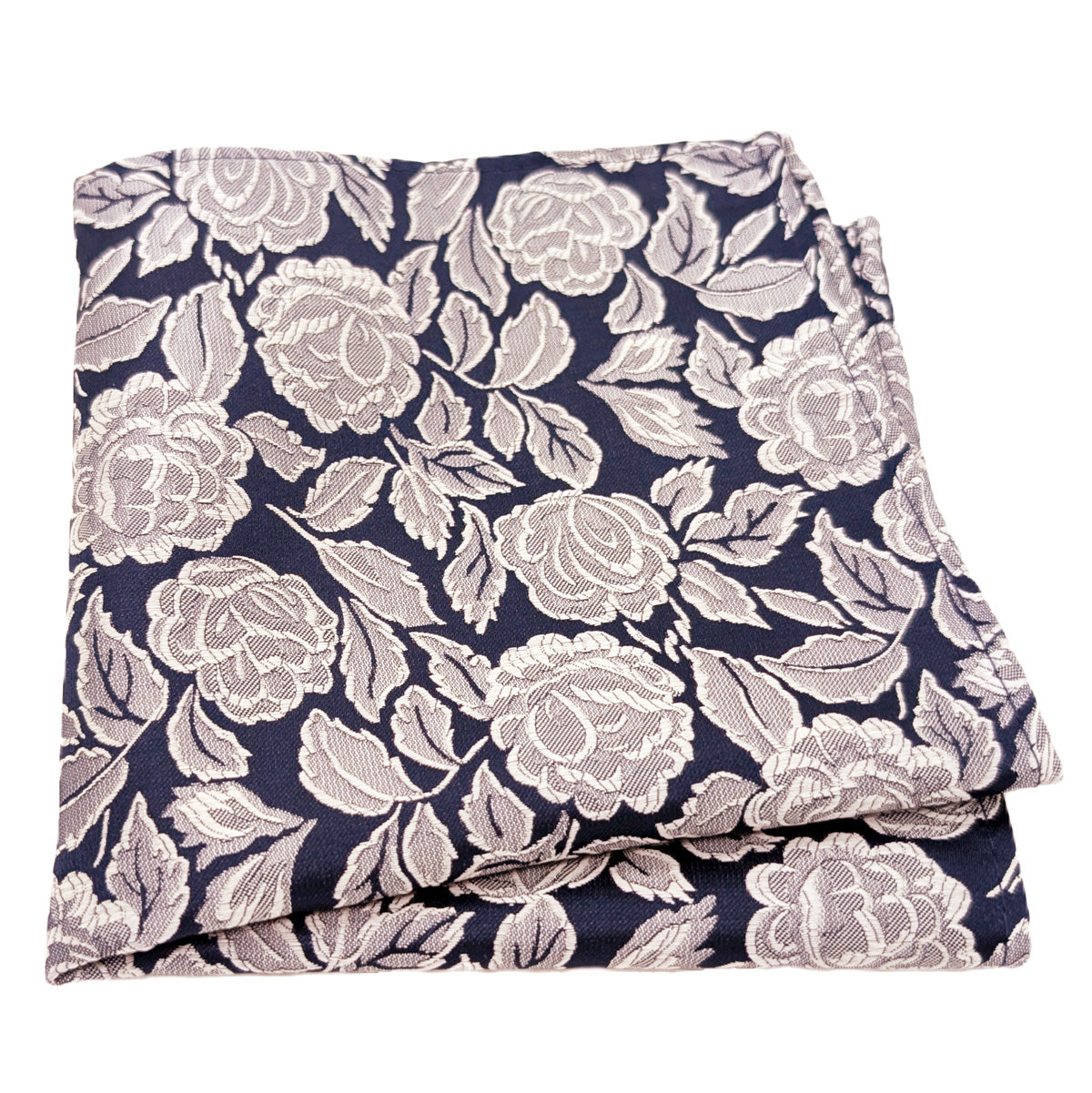 Ivory Roses Pocket Square