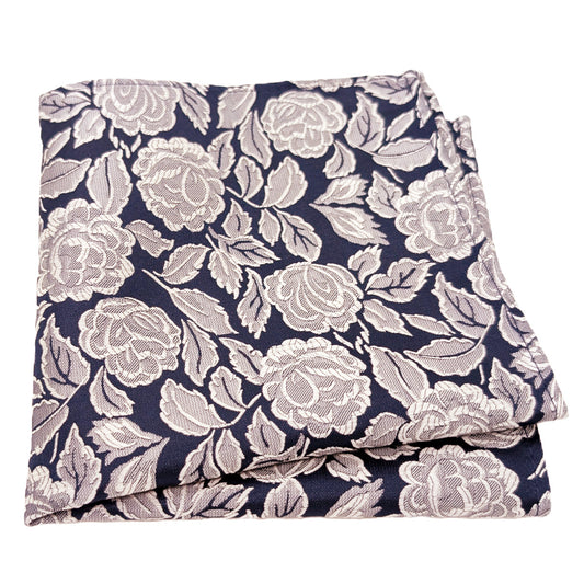 Ivory Roses Pocket Square