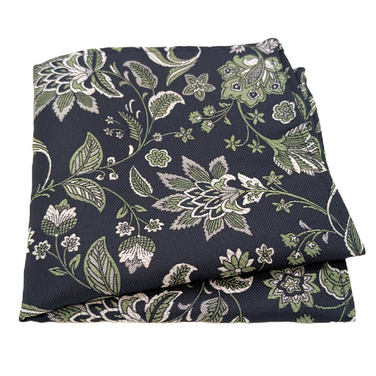 Wild Sage Damask Pocket Square