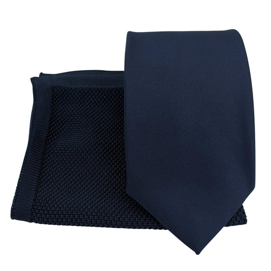 Mix and Match - Prussian Blue Satin & Knit Wedding Set