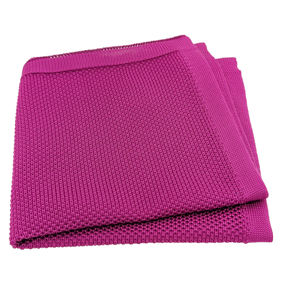 Magenta Knit Pocket Square