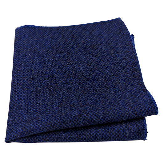 Royal Blue Tweed Pocket Square