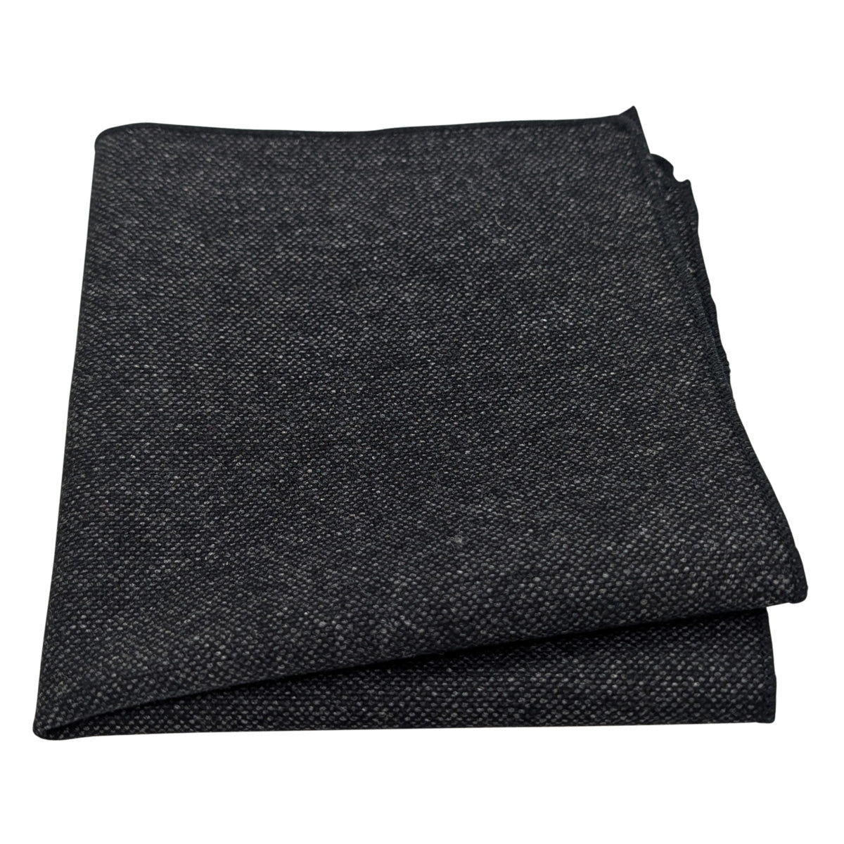 Charcoal Tweed Pocket Square