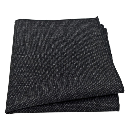 Charcoal Tweed Pocket Square