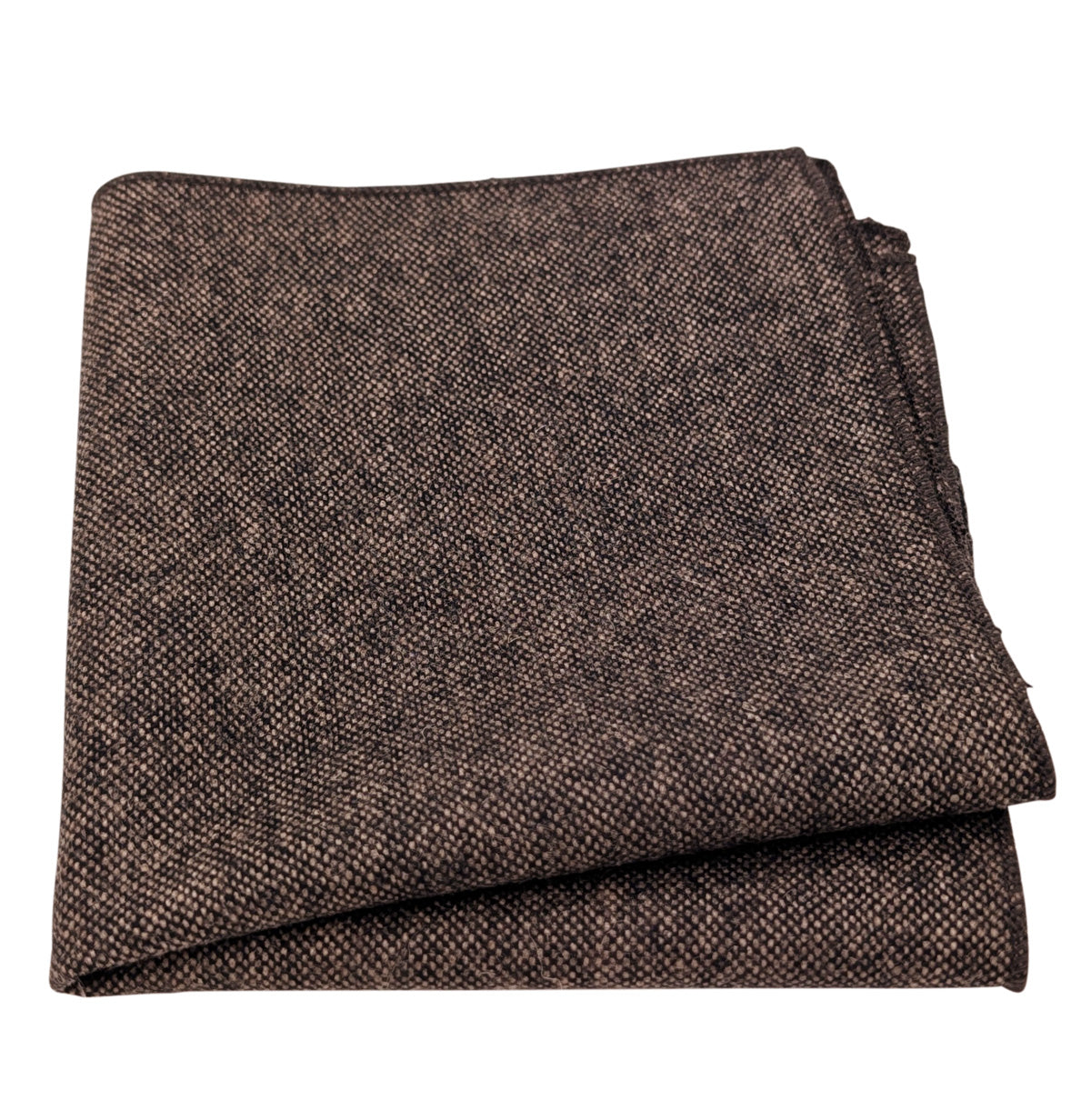 Brown Tweed Pocket Square