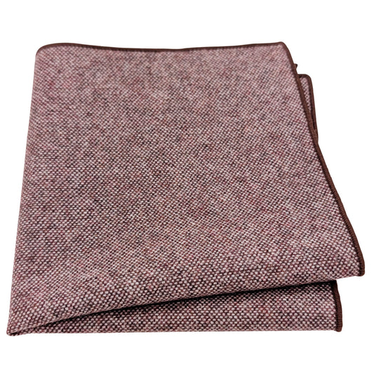 Soft Pink Tweed Pocket Square