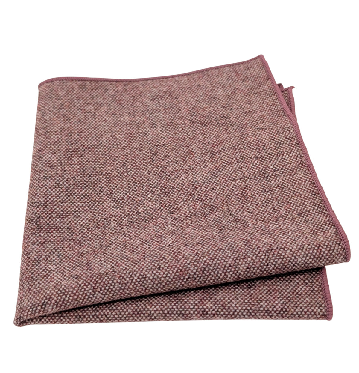 Soft Burgundy Tweed Pocket Square