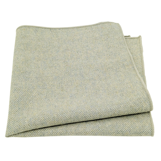 Mint Tweed Pocket Square