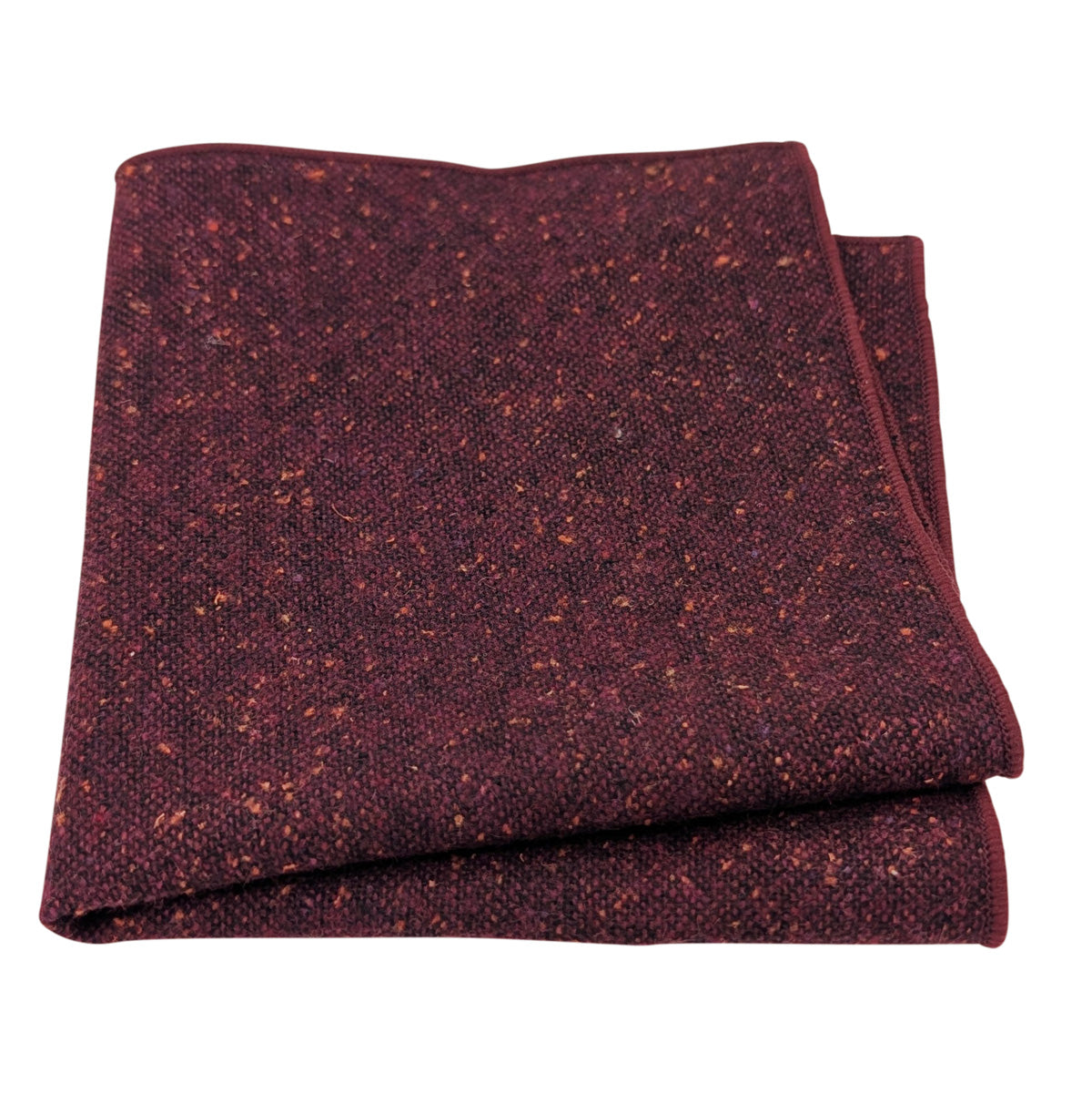 Burgundy Tweed Wedding Swatch