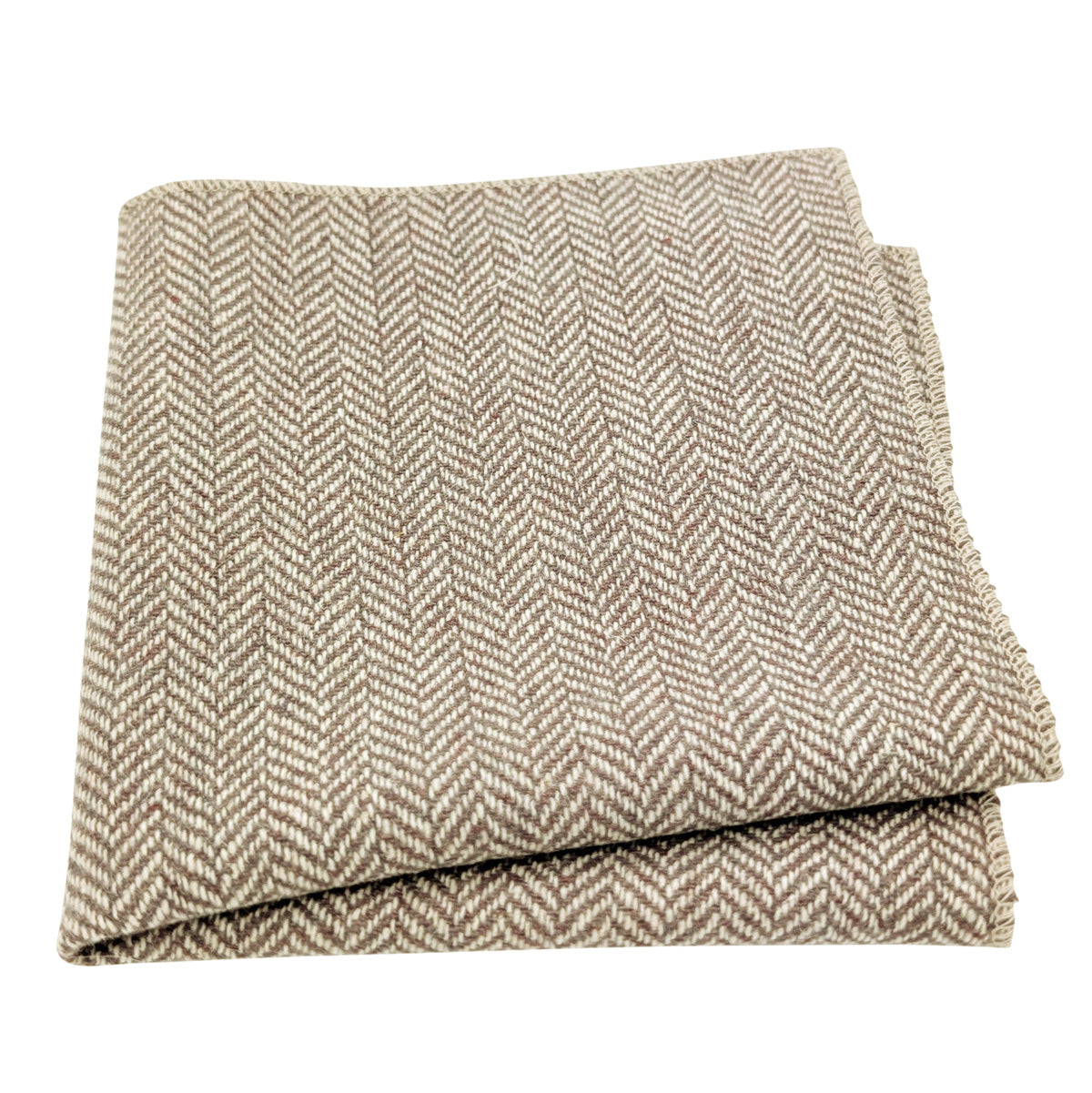Beige Herringbone Tweed Wedding Swatch