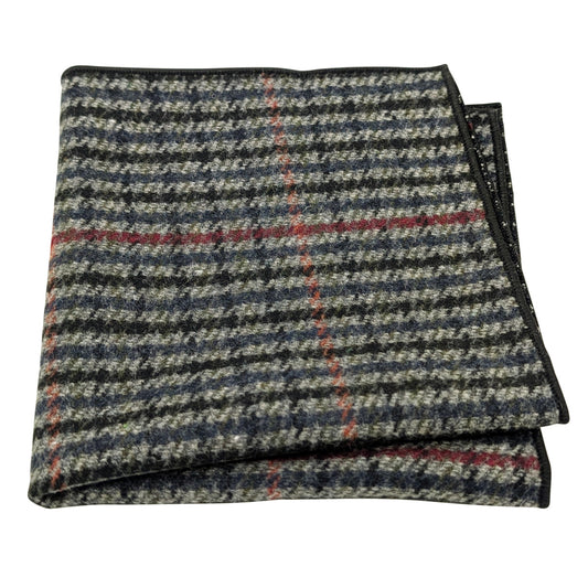 Blue Gingham Pocket Square