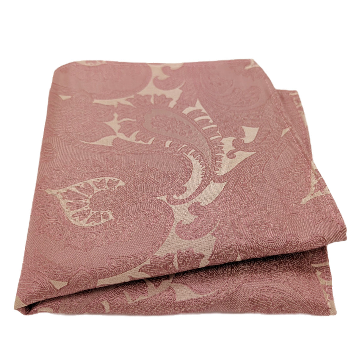 Persian Rose Paisley Silk Pocket Square