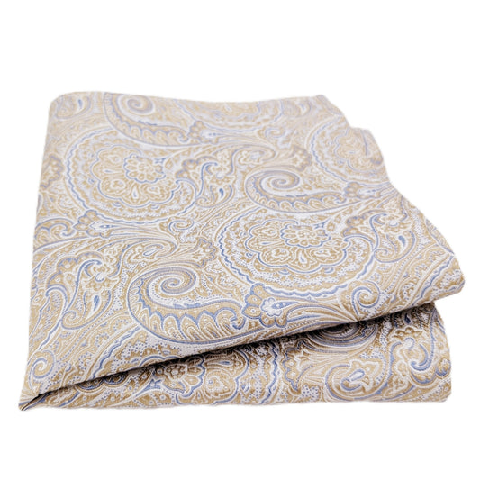 Seashore Paisley Silk Pocket Square