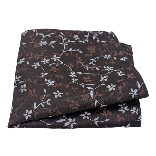 Moonlight Floral Silk Pocket Square