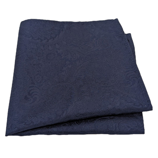 Midnight Paisley Silk Pocket Square