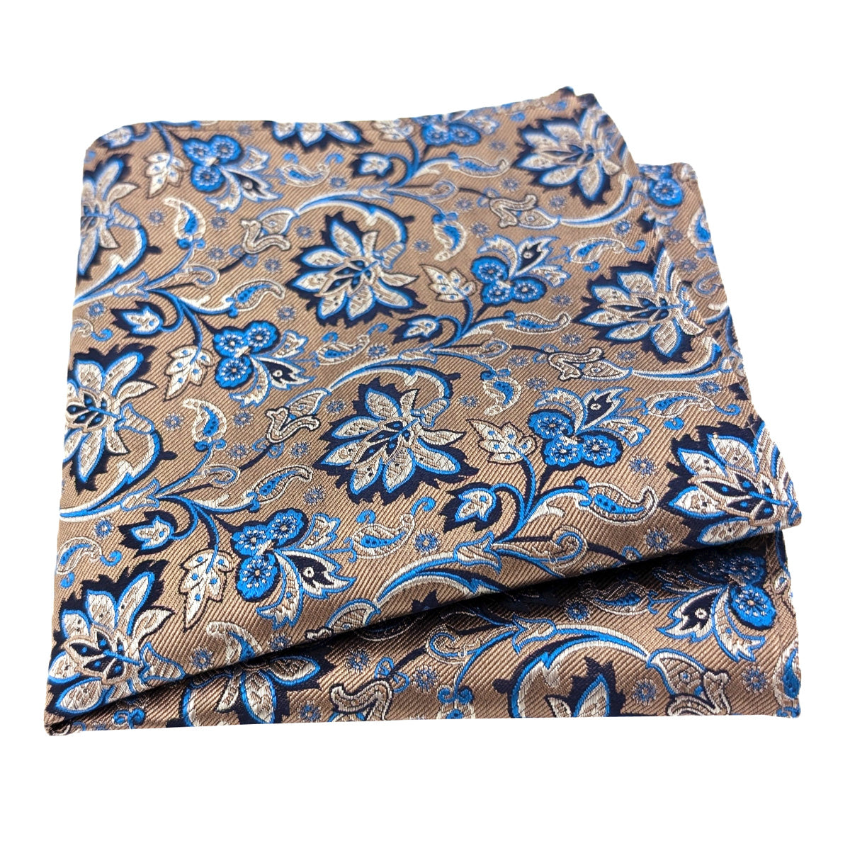 Taupe Flowers Silk Wedding Swatch