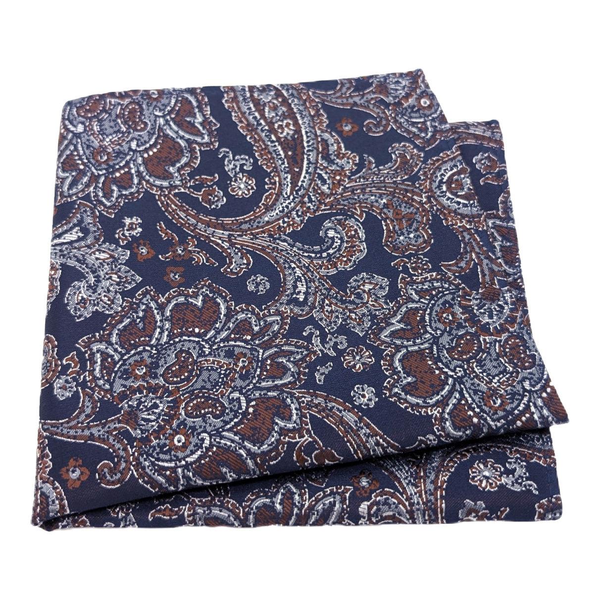 Navy & Chocolate Patterned Wedding Swatch