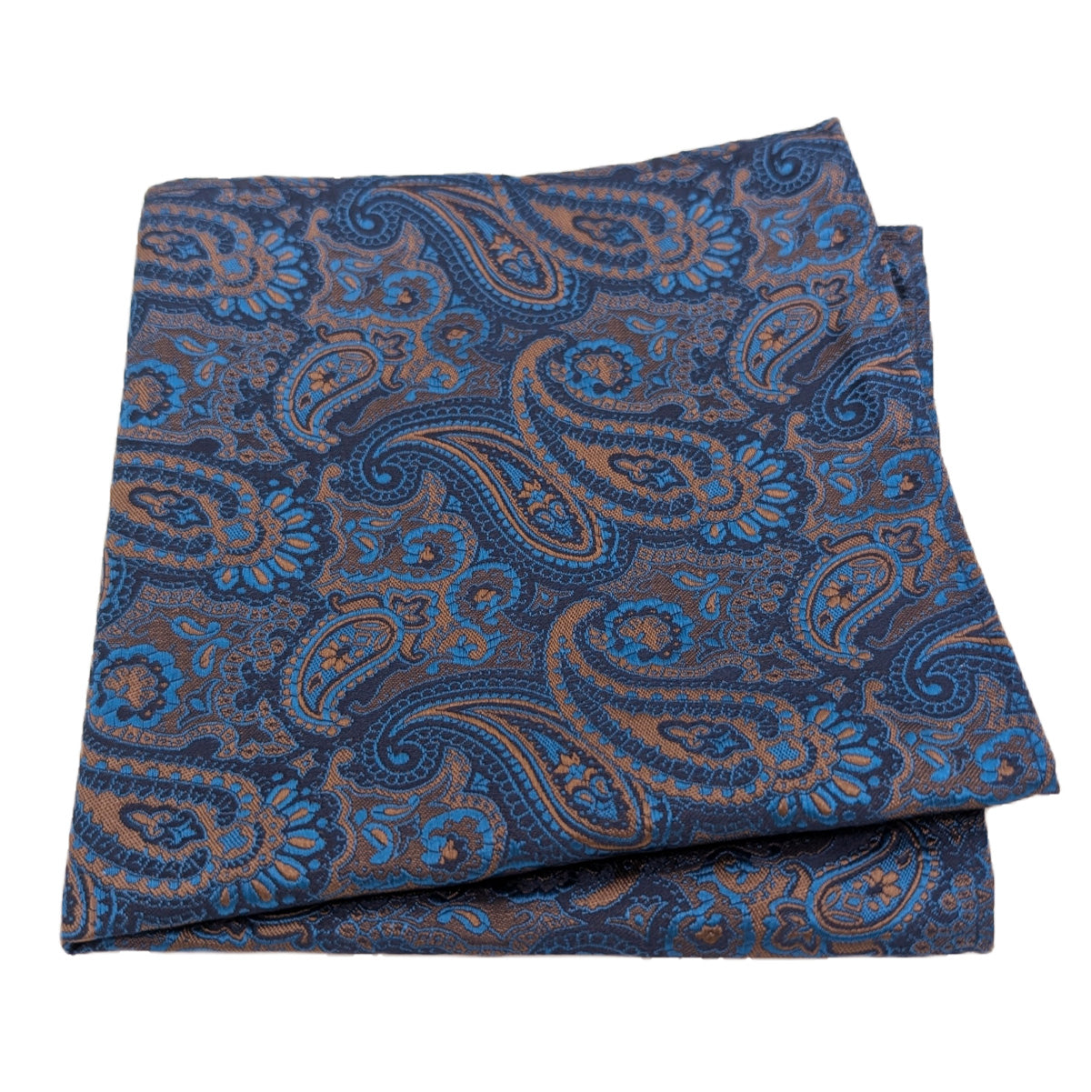 Royal Blue Antique Paisley Pocket Square