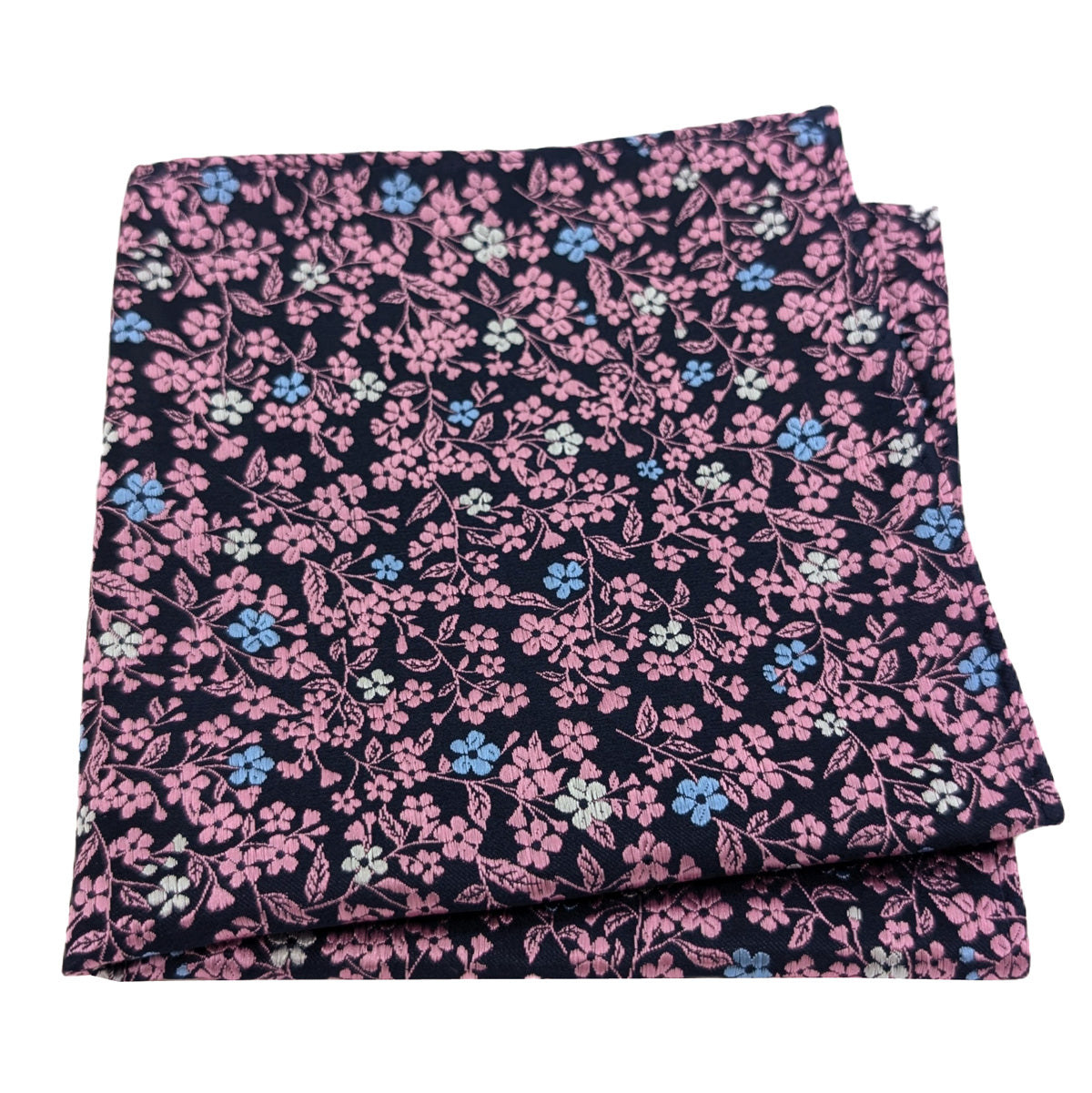 Dusky Pink Daisy Floral Pocket Square