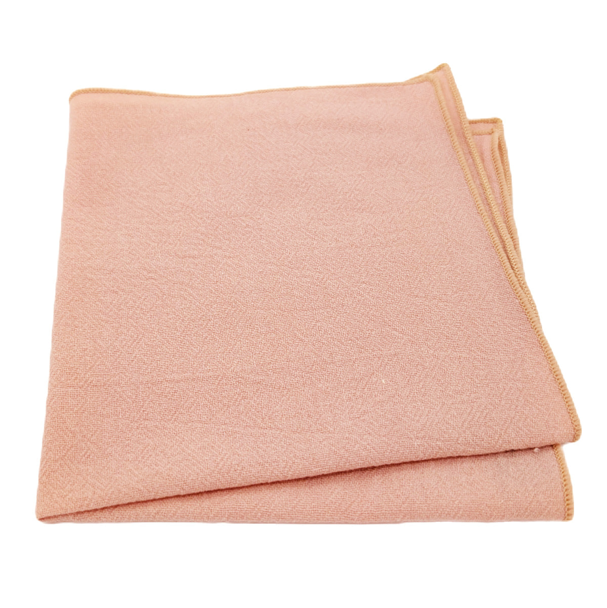 Peach Cotton Pocket Square