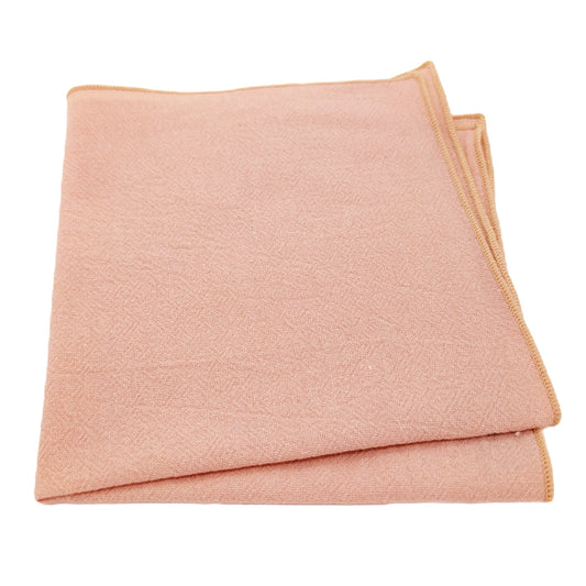 Peach Cotton Pocket Square