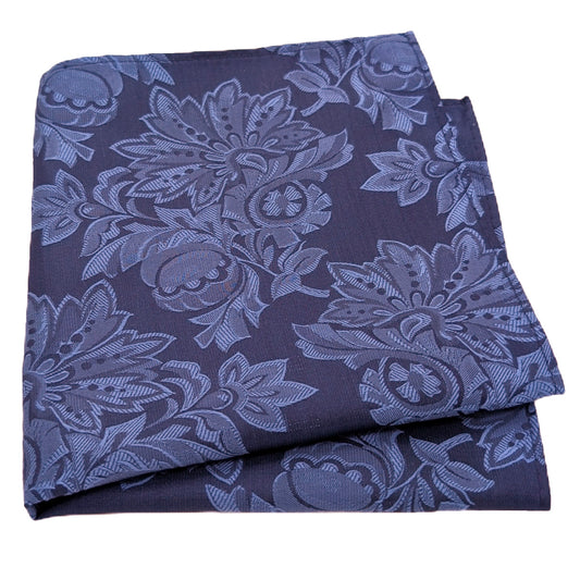 Blue Vintage Flowers Pocket Square