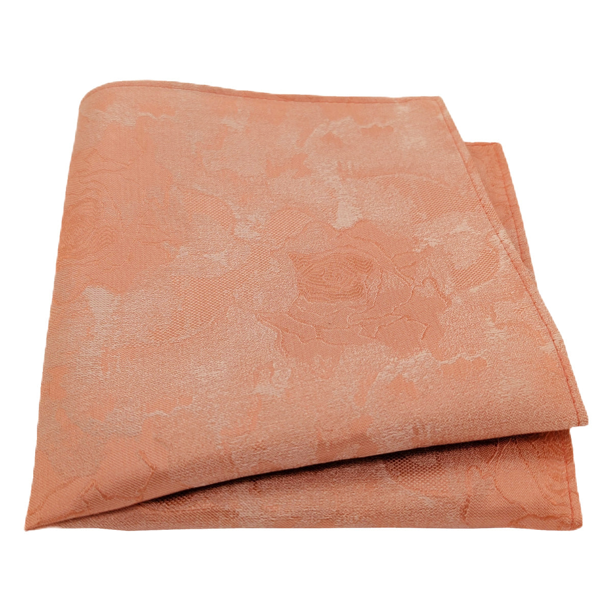 Peach Roses Silk Pocket Square