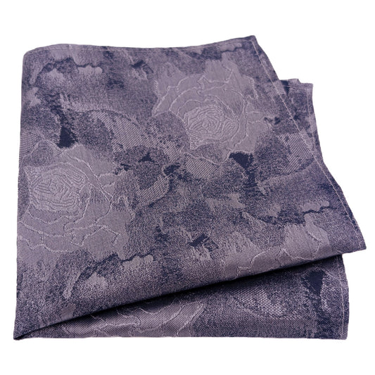 Slate Roses Silk Pocket Square
