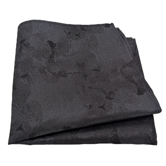 Black Roses Silk Pocket Square