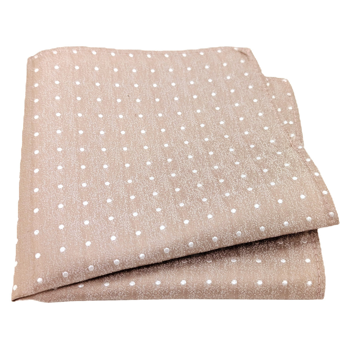 Coffee Dots Silk Wedding Swatch