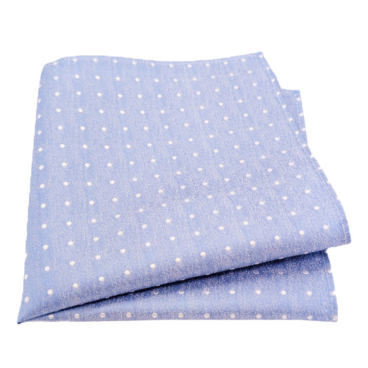 Cloudy Dots Silk Pocket Square