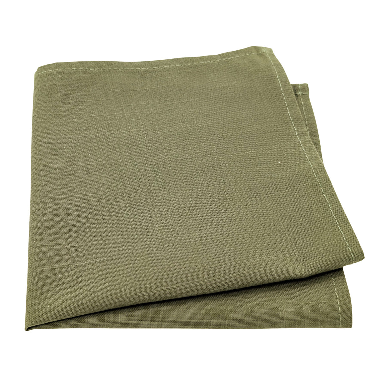Khaki Cotton Pocket Square