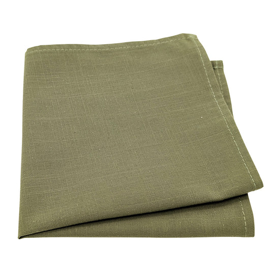 Khaki Cotton Pocket Square