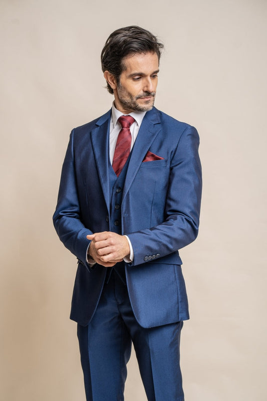 Ford Blue 2 Piece Wedding Suit