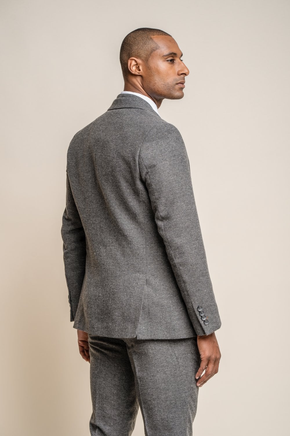 Martez Grey Tweed Blazer