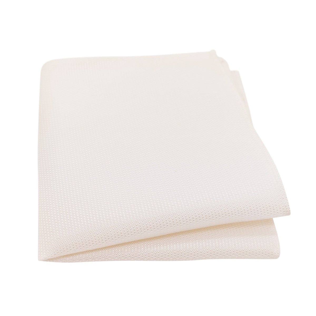Ivory Textured Pocket Square - Wedding Pocket Square - Swagger & Swoon