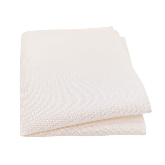 Ivory Textured Pocket Square - Wedding Pocket Square - Swagger & Swoon