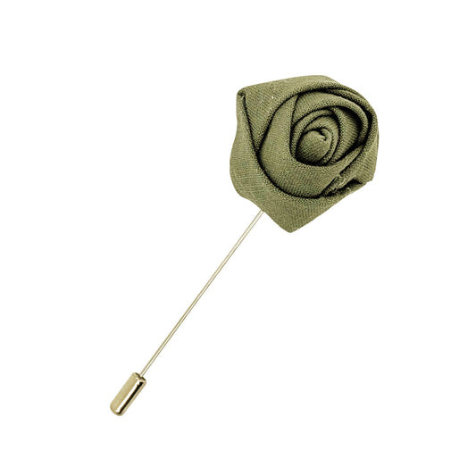 Khaki Cotton Lapel Pin
