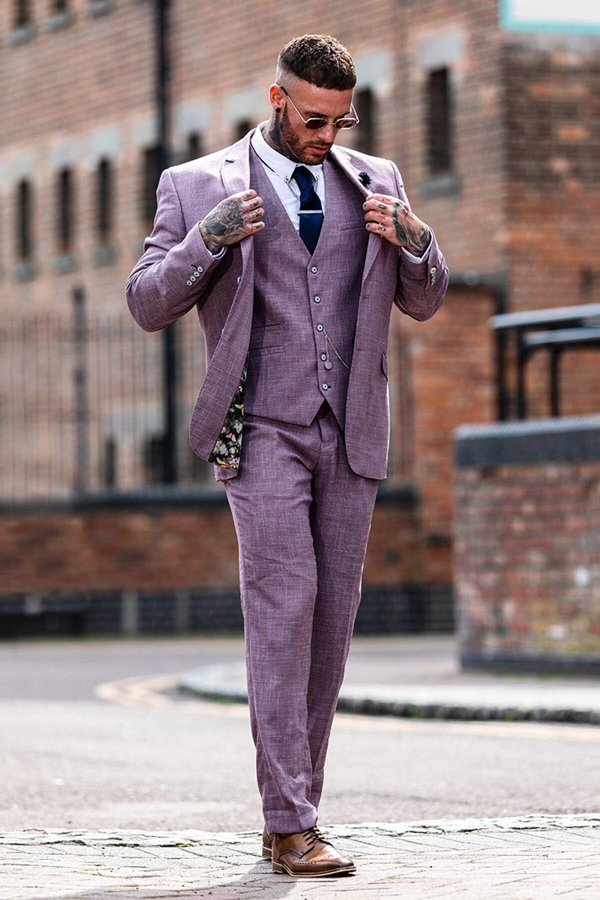 Miami Lilac 3 Piece Suit - Suits - 