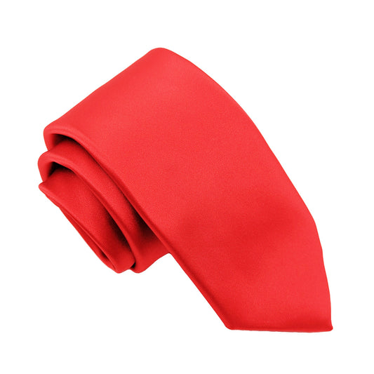 Bright Red Wedding Tie