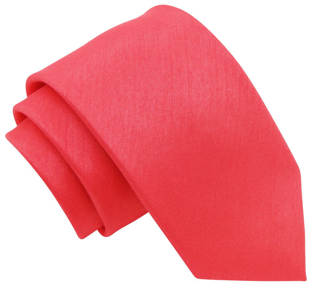 Watermelon Shantung Wedding Tie Coral Grooms Ties Tie For Wedding