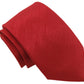 Tomato Shantung Boys Ties