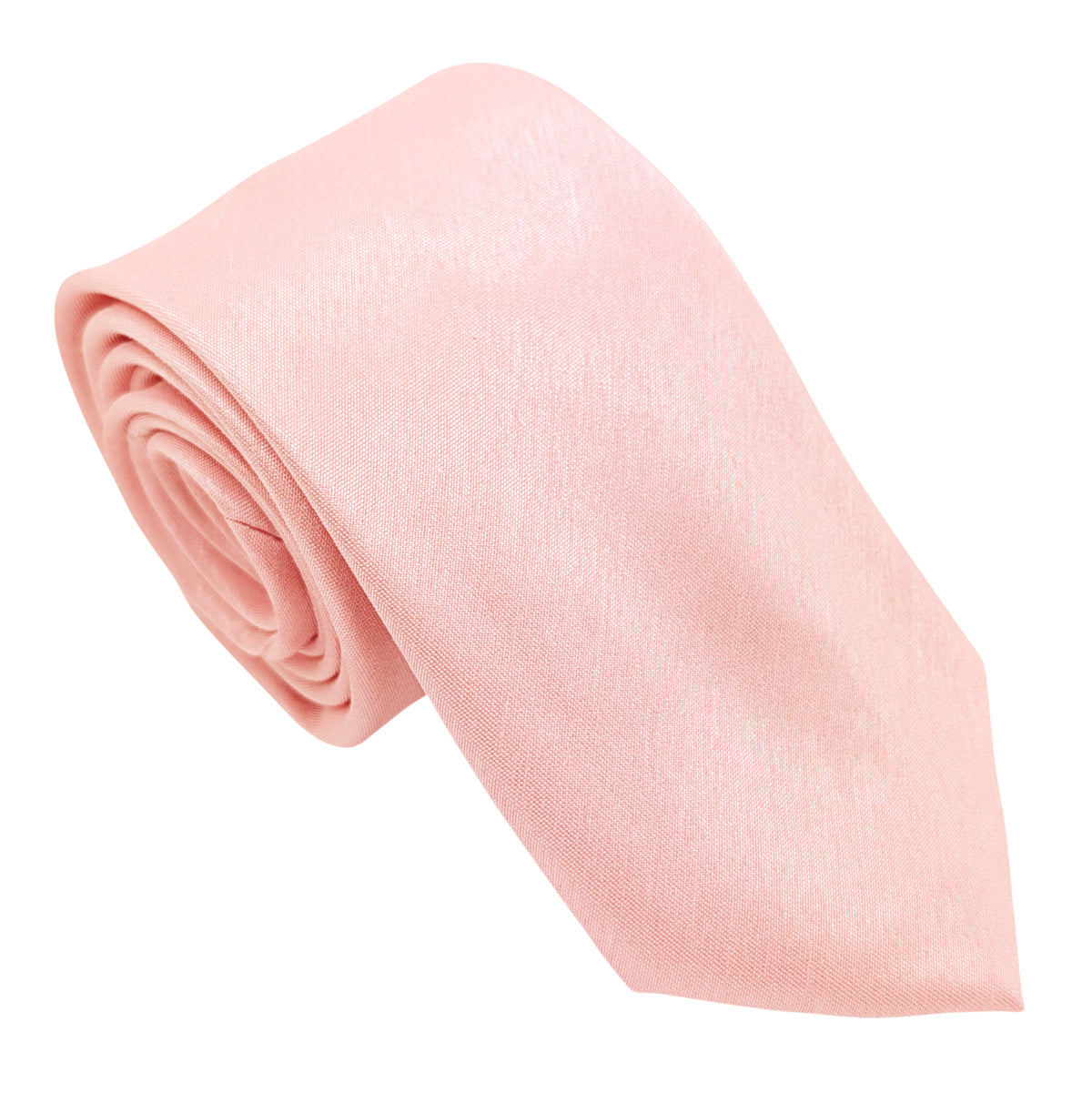 Rose Pink Shantung Wedding Tie