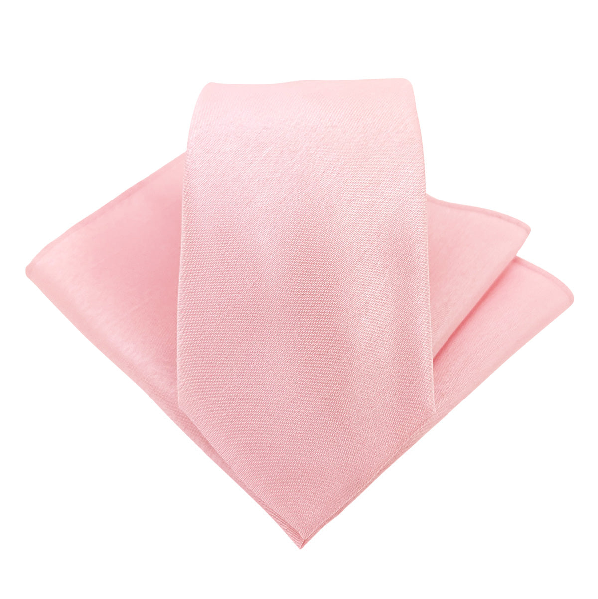 Rose Pink Shantung Wedding Tie