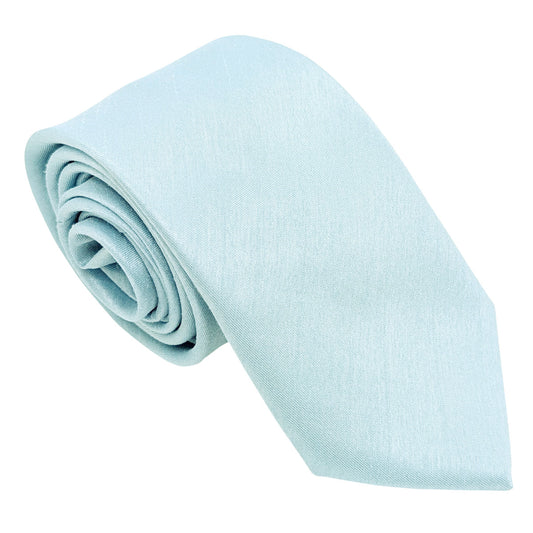 Light Blue Shantung Wedding Tie